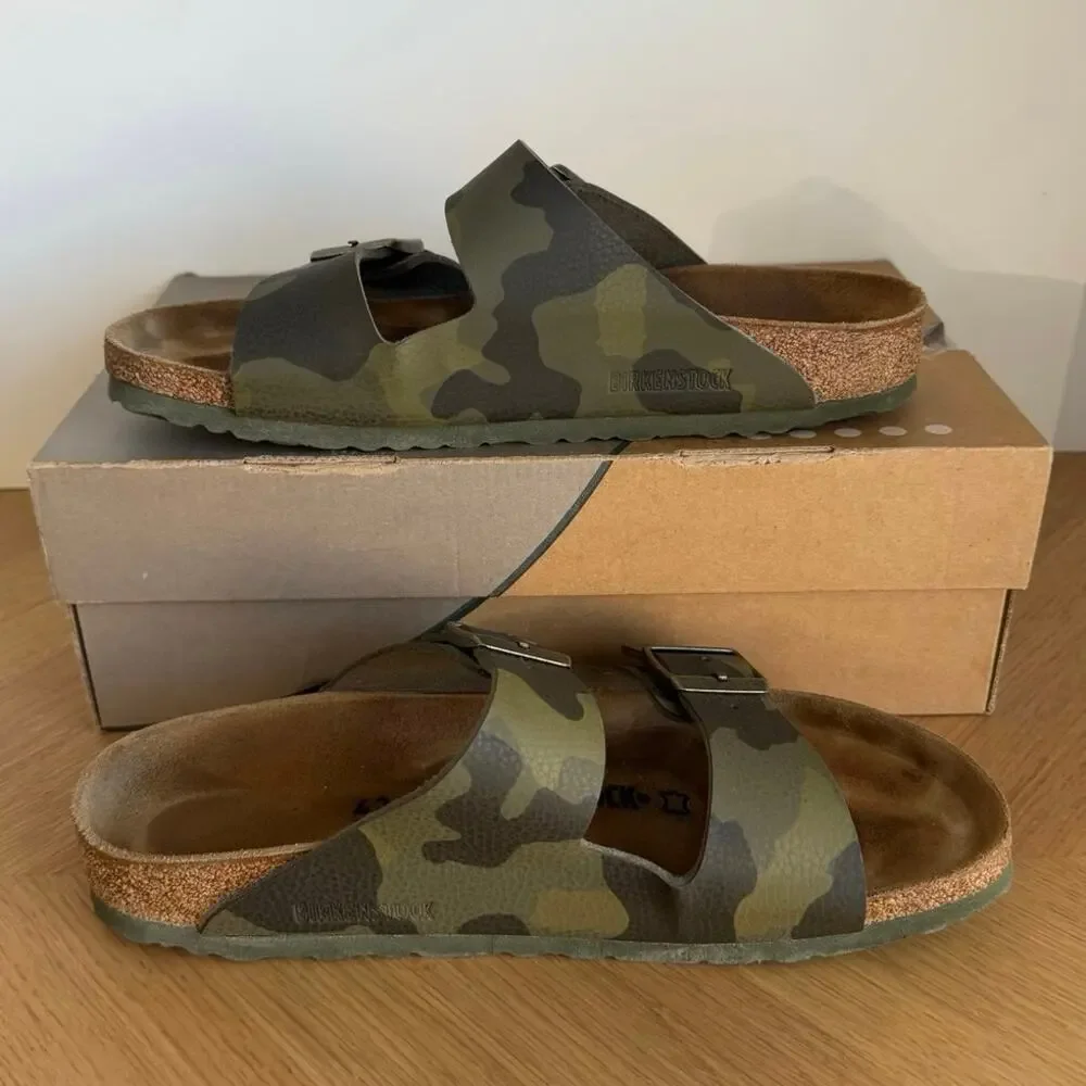 Birkenstock Arizona ‘Green Camo’ Unisex Sandals - SZ M 9-W 11!